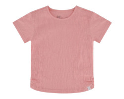 Crinkled jersey T-shirt -...