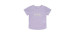 Crinkled jersey T-shirt with flower applique - Big Girls