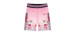 Pink gradient sports cycling shorts with print - Big Girls