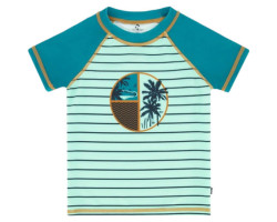 Short-sleeve striped surf...