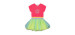 Bi-material dress with tulle skirt - Big Girl