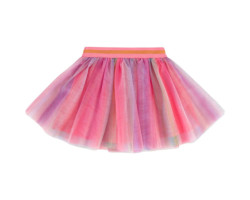 Rainbow Striped Tulle Skirt...
