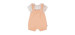 Organic cotton onesie and overalls set - Baby Girl