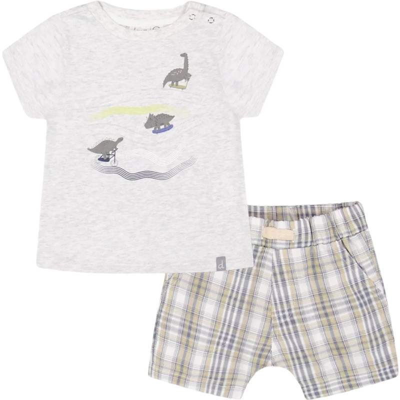 Checked top and shorts set - Little Boy