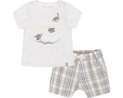 Checked top and shorts set - Baby Boy
