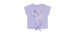 Top with print and bow in organic cotton - Little Girl