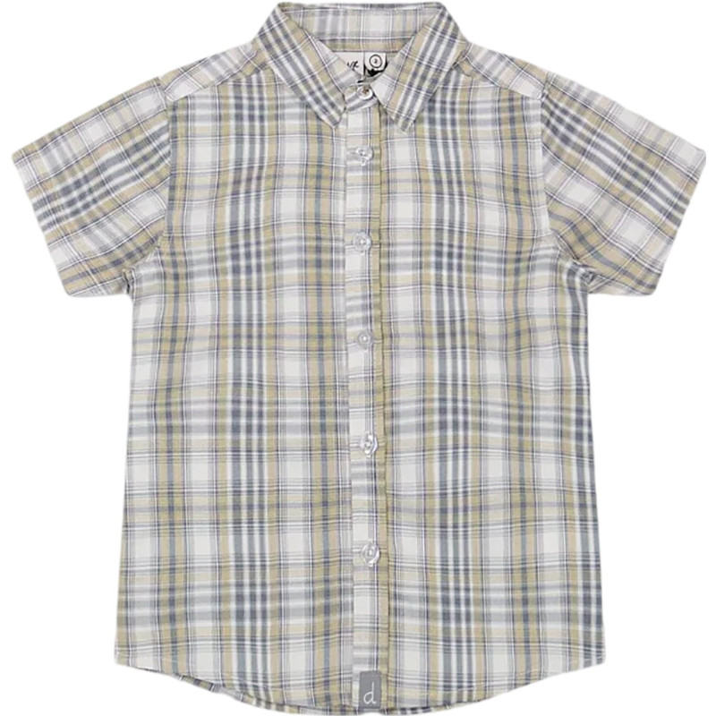 Short-sleeved checked shirt - Little Boy