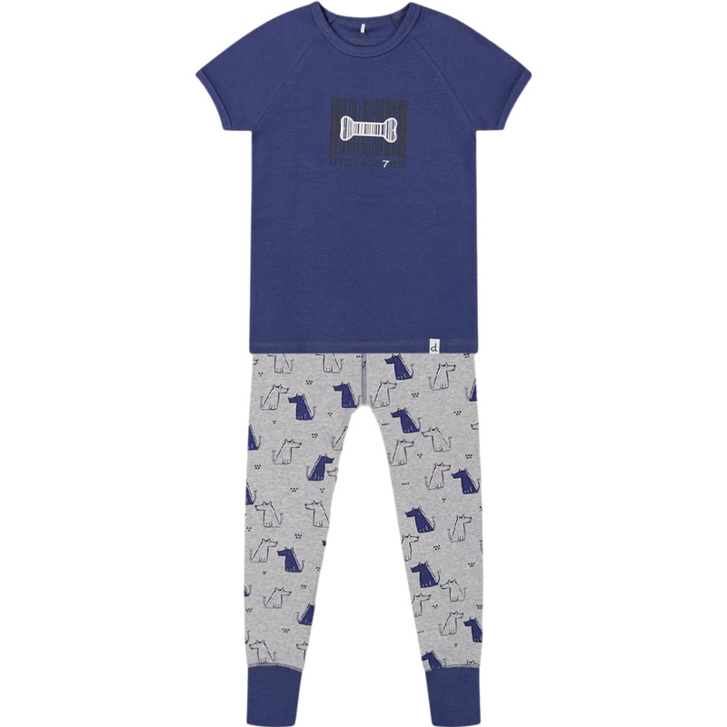 Two-piece organic cotton dog print pajamas set - Little Boy