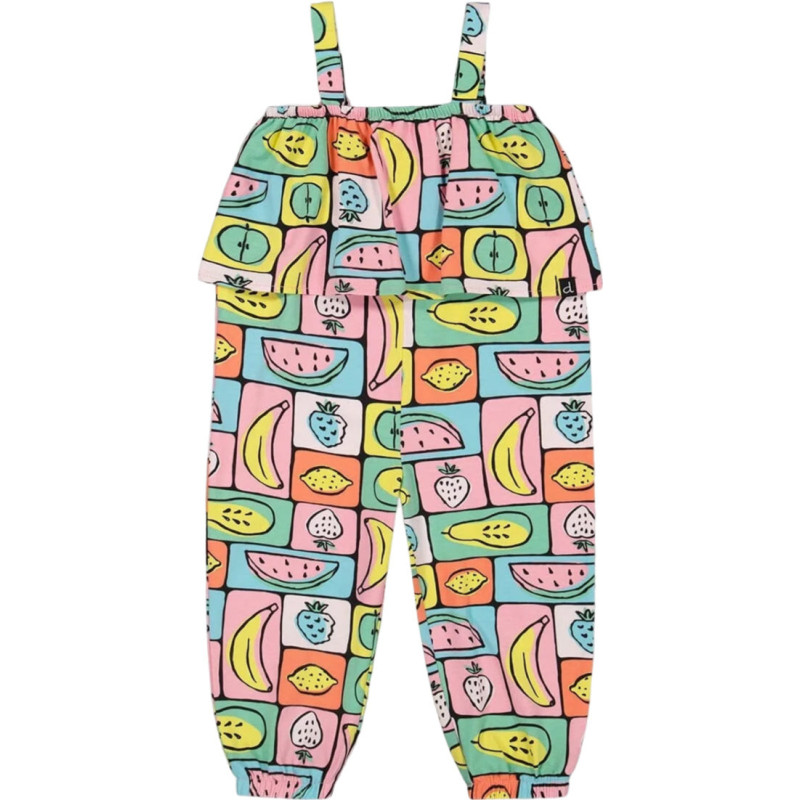 Organic cotton jersey jumpsuit - Little Girl