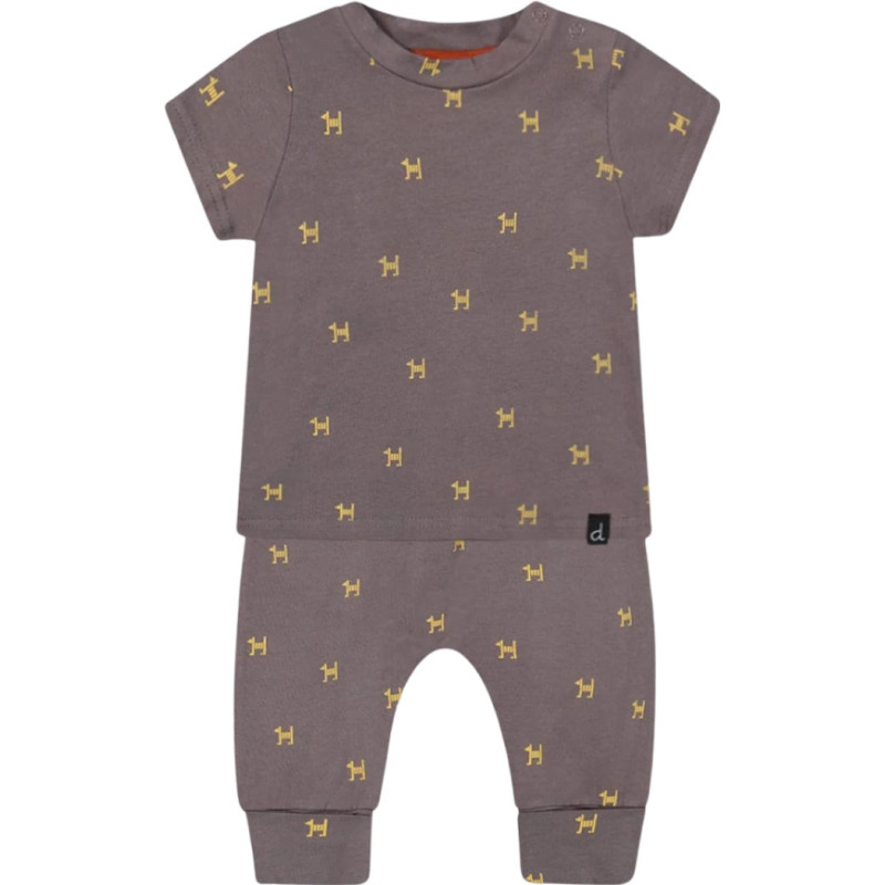 Organic cotton striped top and evolving pants set - Baby Boy