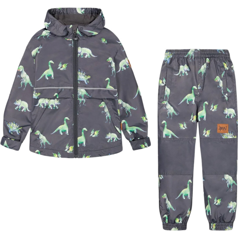 Two-piece mid-season hooded coat and pants set - Baby Boy