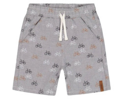 Chambray shorts with print - Little Boy