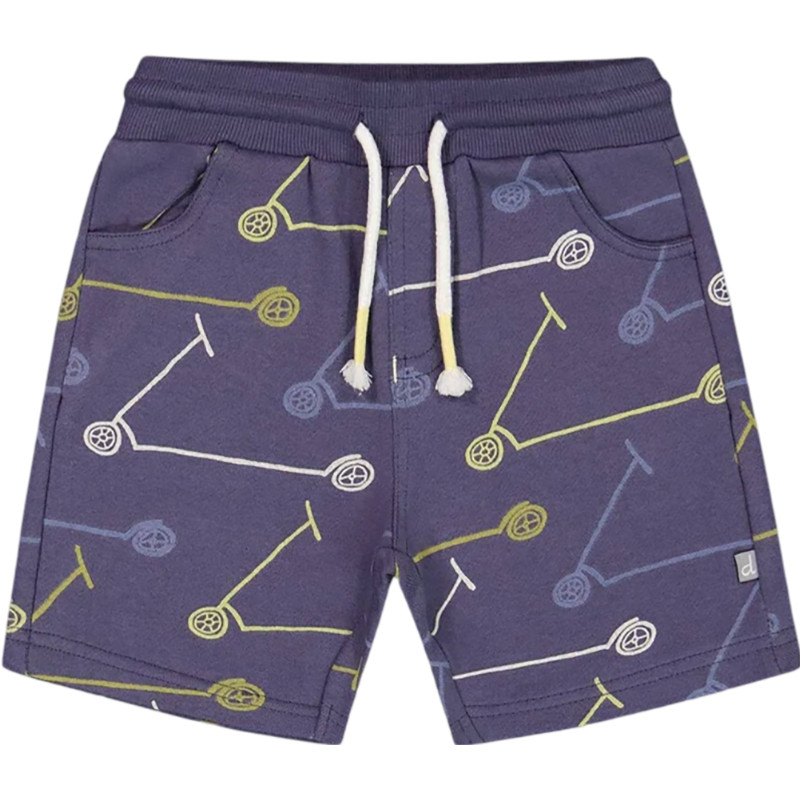 French cotton shorts with scooter print - Little Boy