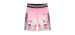 Pink gradient sports cycling shorts with print - Little Girl