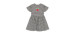 Dress with ruffled sleeves in organic cotton - Little Girl