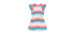 French cotton tie-dye wave print dress - Little Girl
