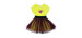 Bi-material dress with tulle skirt - Little Girl