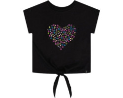 T-shirt with organic cotton bow - Little Girl