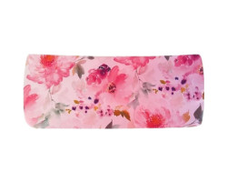 Pink gradient sports headband printed with large flowers - Big Girls