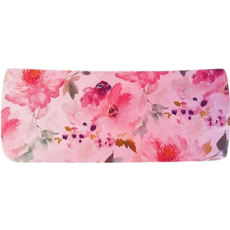 Pink gradient sports headband printed with large flowers - Big Girls