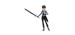 Sword art online: the movie -  figurine de kirito -  aria of a starless night