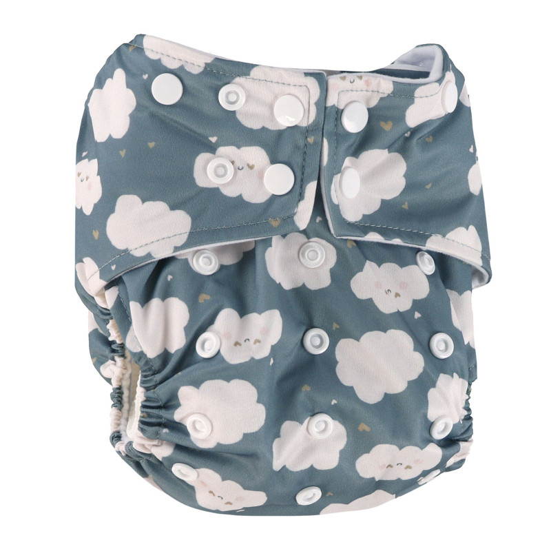 Washable Diaper 10-35lb - Clouds