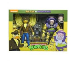 Les tortues ninja -  ace duck and mutagen man action figure 2 pack