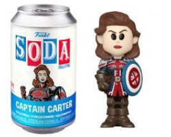 Marvel -  figurine soda en vinyle de captain carter (10 cm) -  funko soda