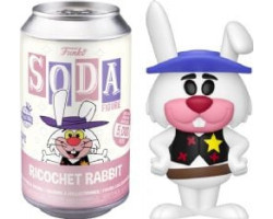 Ricochet rabbit & drop-a-long -  figurine soda en vinyle de ricochet rabbit (10 cm) -  funko soda