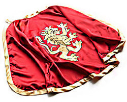 Médiévale -  cape de chevalier - noble chevalier - rouge (enfant) -  chevaliers