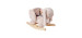 Nattou Animal à Bascule - Pomme Lapin Rose