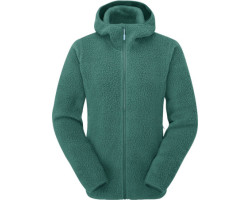 Sheepskin hooded sweater -...