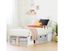 Twin Platform Bed with...