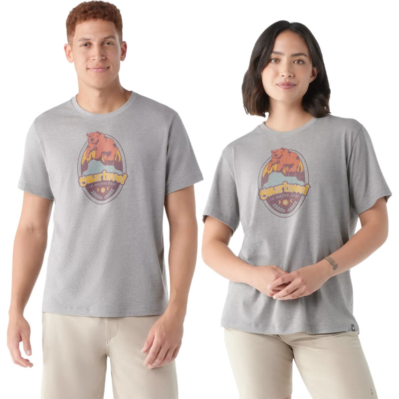 Smartwool T-shirt graphique à manches courtes Bear Attack - Unisexe