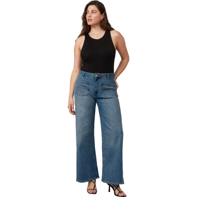 Lola Jeans Jean à jambe large à taille haute Milan - Femme