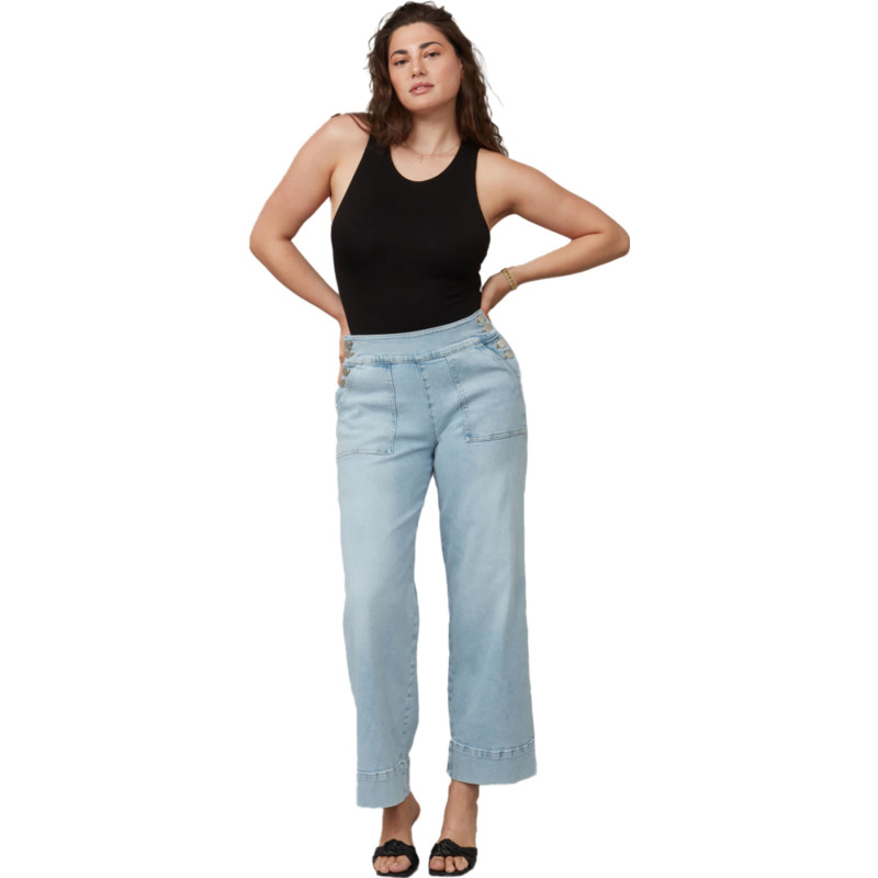 Colette High-Rise Wide Leg Jeans - Women's