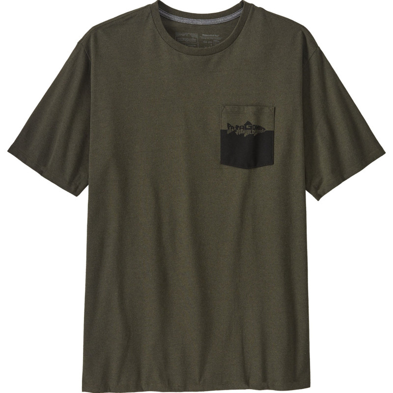 Patagonia T-shirt à poche Responsibili-Tee Wild Waterline - Homme