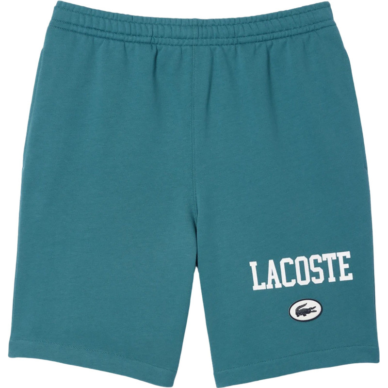 Regular fit jogging shorts with Lacoste print - Men's