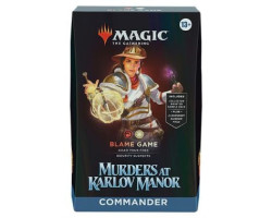 Magic the gathering -  blame game - deck commander (anglais) -  murders at karlov manor
