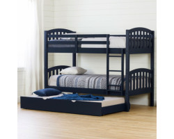 Bunk Beds with Trundle Bed - Asten Blue