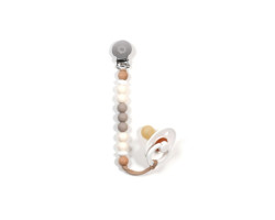 Ivory White Stainless Steel Pacifier Clip