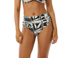 Rip Curl Bas de bikini taille haute à couvrance intégrale Santorini Sun - Femme
