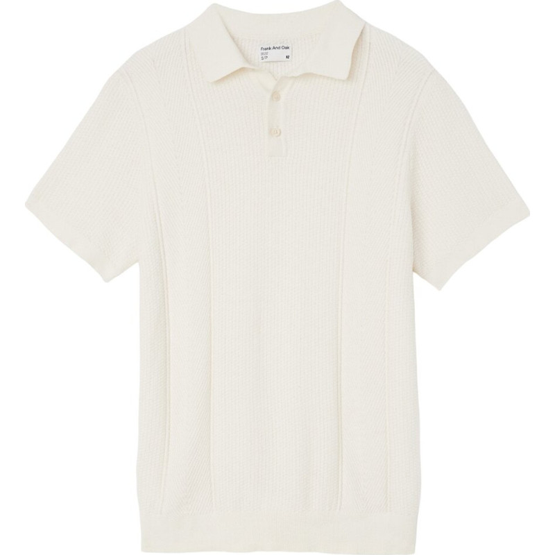Short-sleeved knitted polo shirt - Men