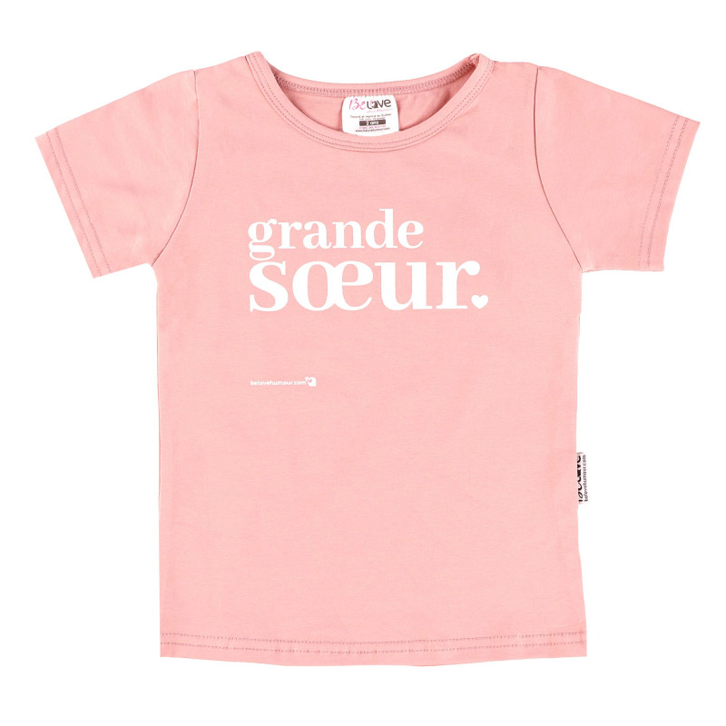 Bedaine Love T-shirt Grande Soeur 12-18mois