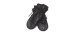 Leather mittens with drawstring - Women