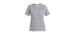 icebreaker T-shirt à manches courtes à rayures en mérinos et lin - Femme