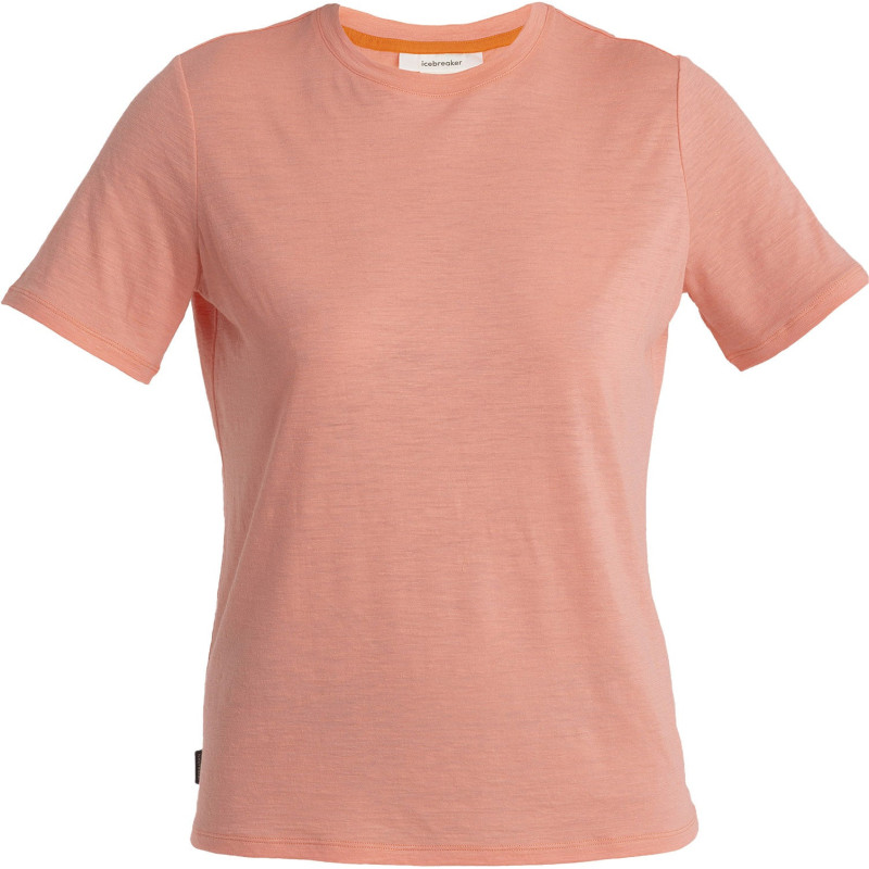Short-sleeved merino linen t-shirt - Women's