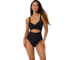One-piece crossover camisole swimsuit - Women