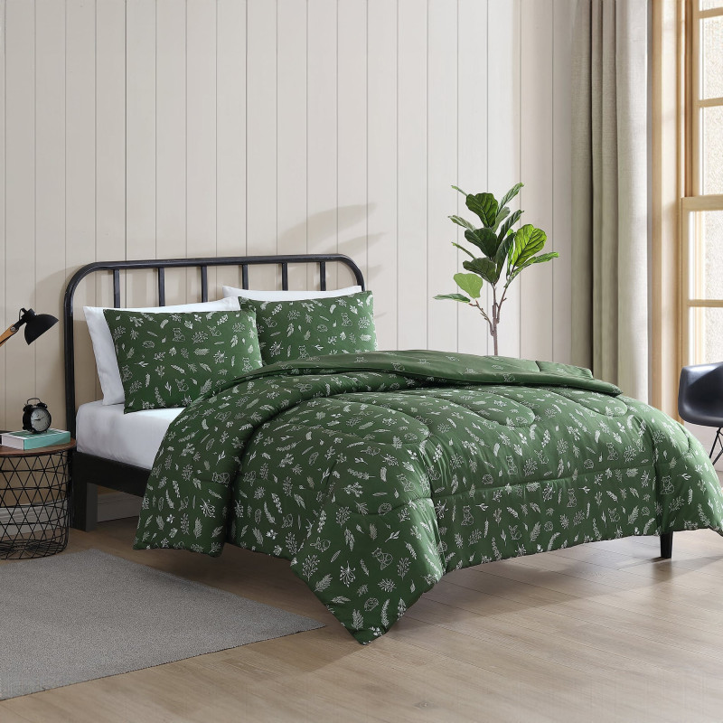 Comforter Single Bed - Forest Green