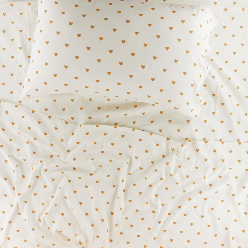 Double Bed Sheet Set - Hearts